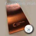 Visit Website and Book Push Copper Name Plate Now